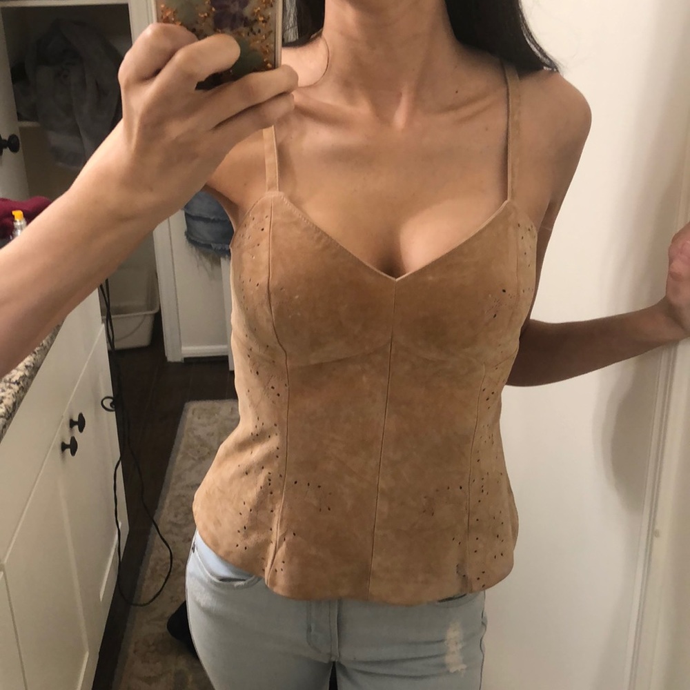 Suede top